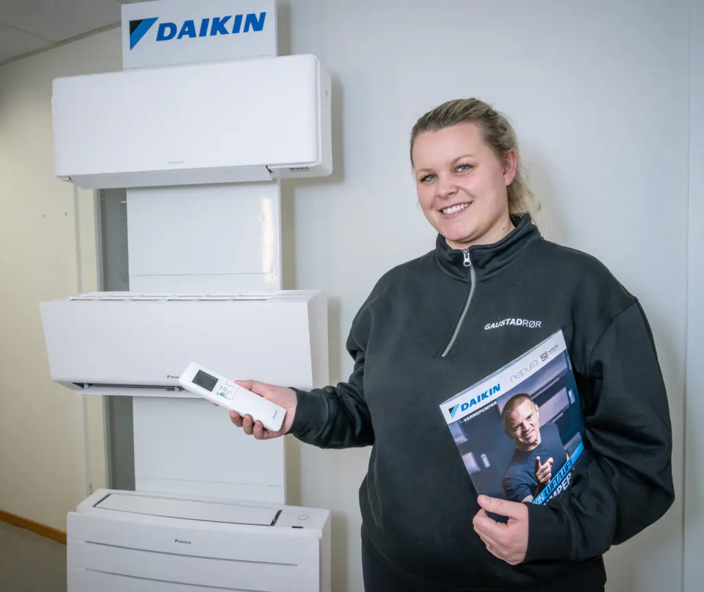 Bilde av Emilie hos GR Klima hjelper deg gjerne med varmepumper