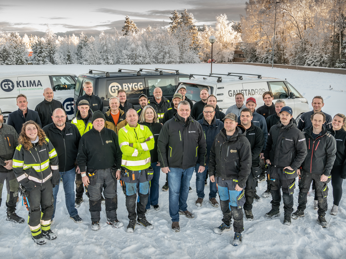 Fellesbilde av medarbeider i GR-Gruppen