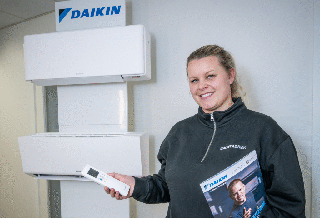 Bilde av Emilie hos GR Klima hjelper deg gjerne med varmepumper